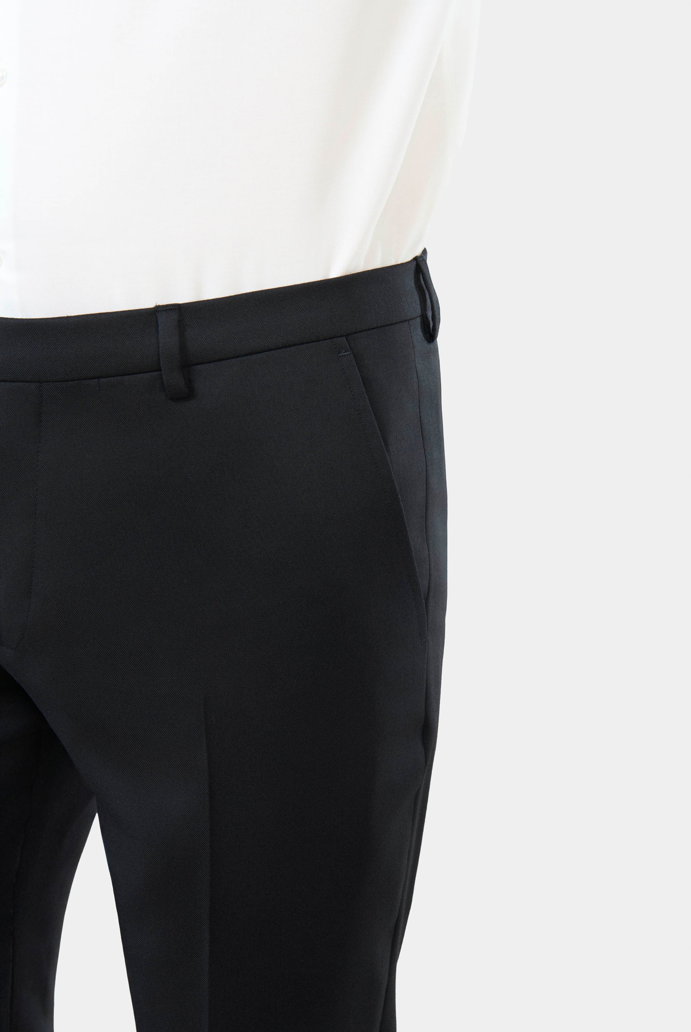 Pantalon de costume ajusté Jerem, poches italiennes, jambes semi-doublées