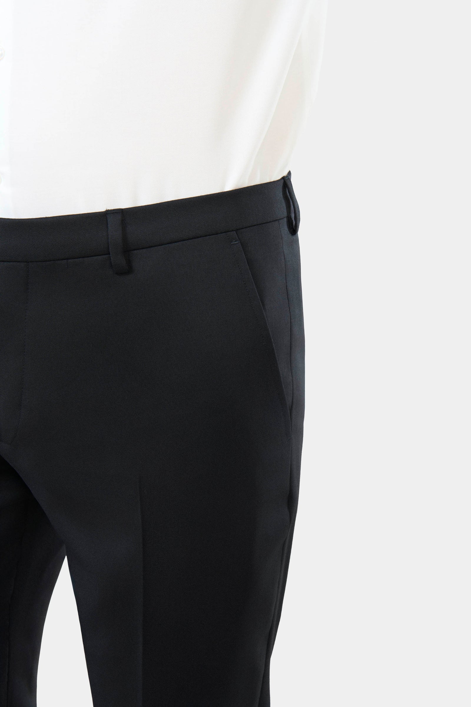 Pantalon de costume ajusté Jerem, poches italiennes, jambes semi-doublées