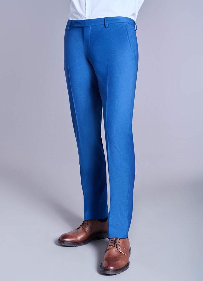 Pantalon de costume ajusté et bi-stretch Jerem, ceinture sartoriale, poches italiennes