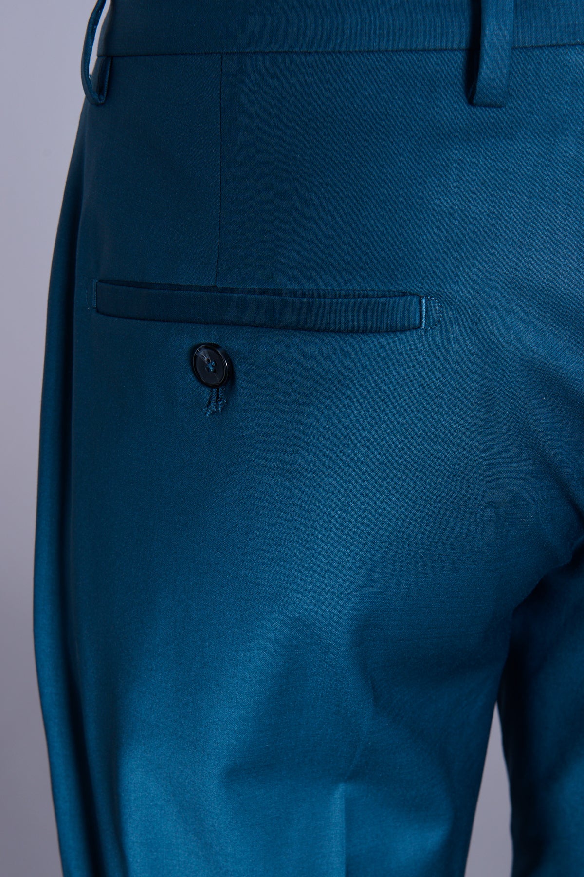 Pantalon de costume ajusté et bi-stretch en laine mélangée Jerem, ceinture sartoriale, poches italiennes