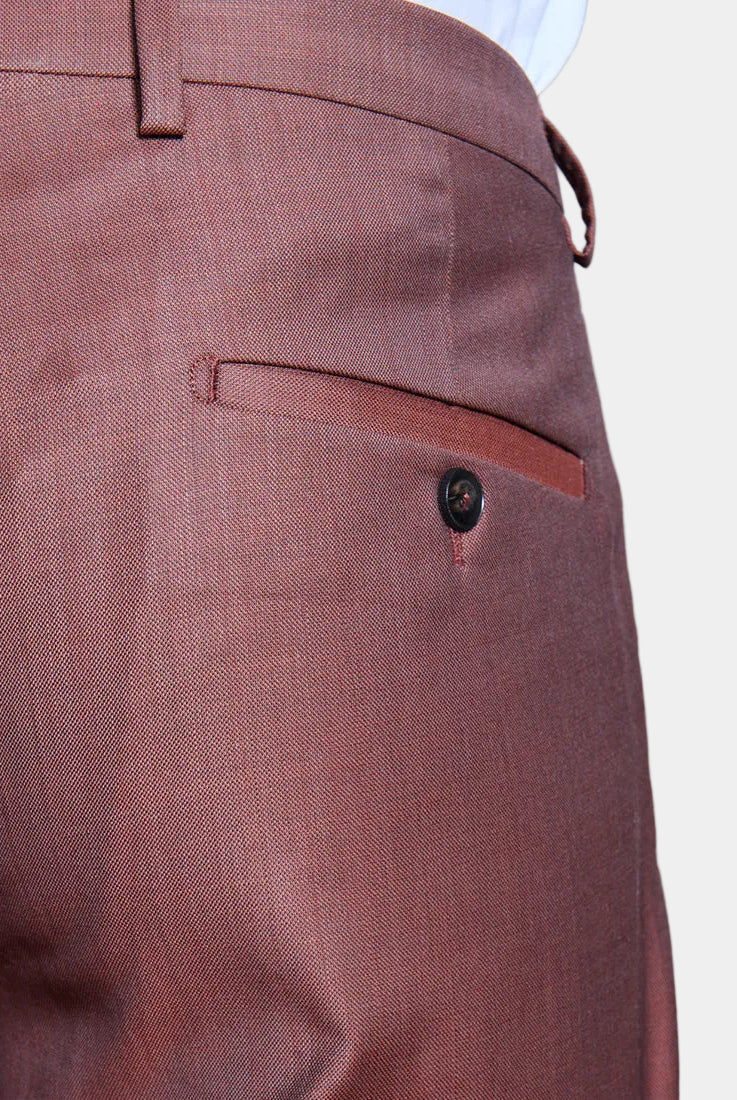 Pantalon de costume ajusté, laine vierge natural stretch Jerem, ceinture sartoriale stretch, ceinture sartoriale