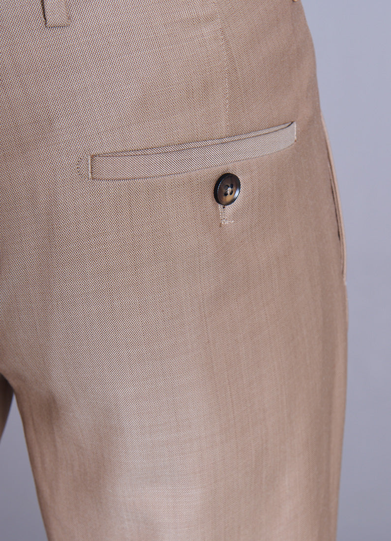 Pantalon de costume ajusté en laine vierge natural stretch, Jerem