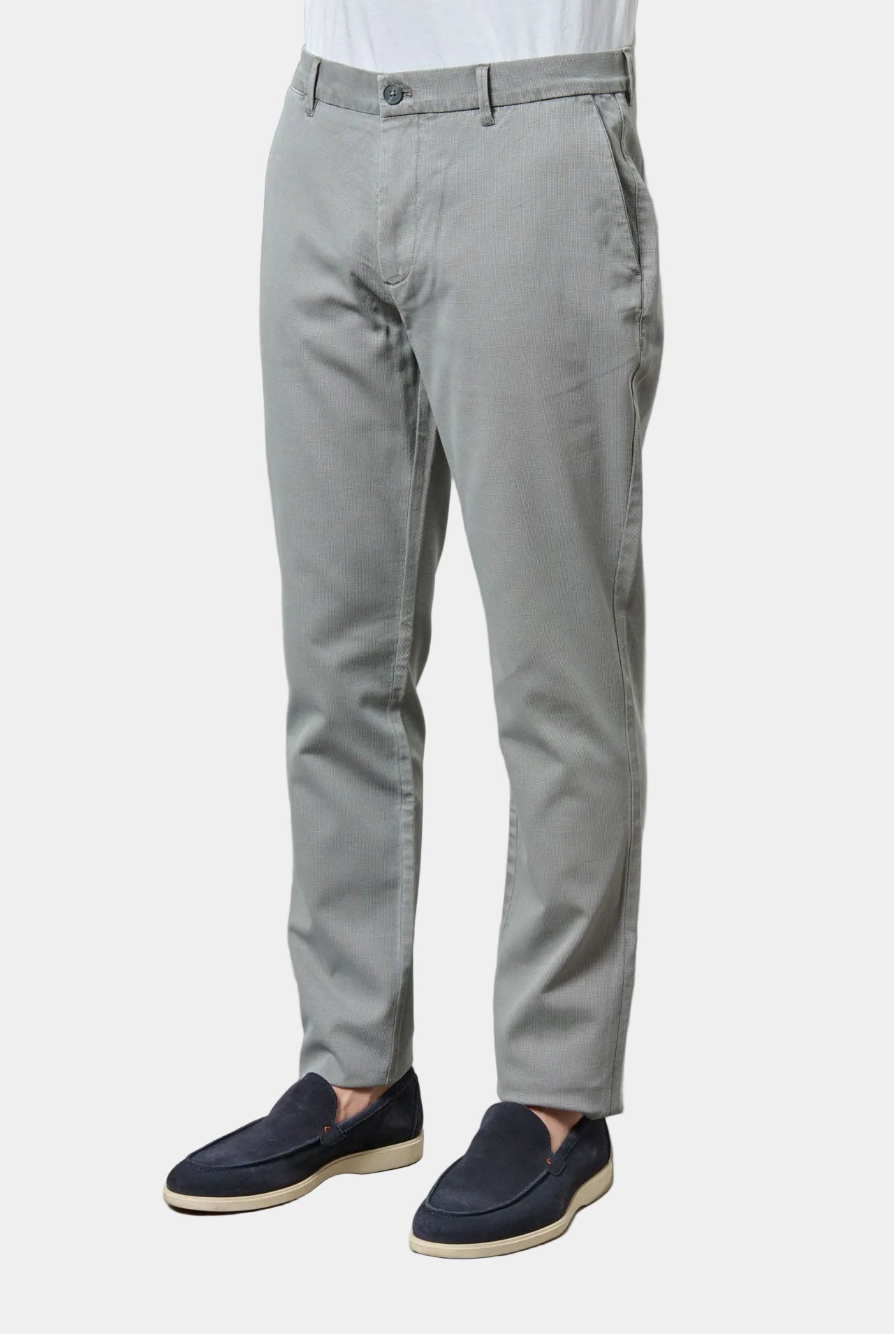 Piqué stretch — Pantalon teint Jerem, poches italiennes