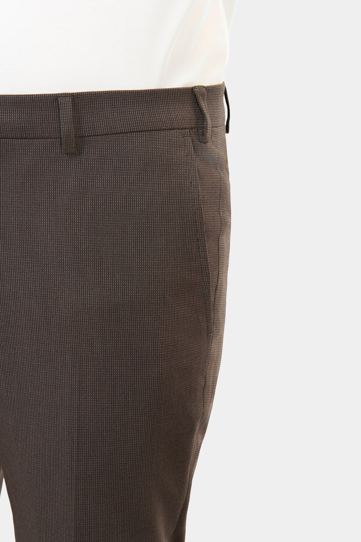 Jerem — Pantalon de costume stretch faux-uni discret