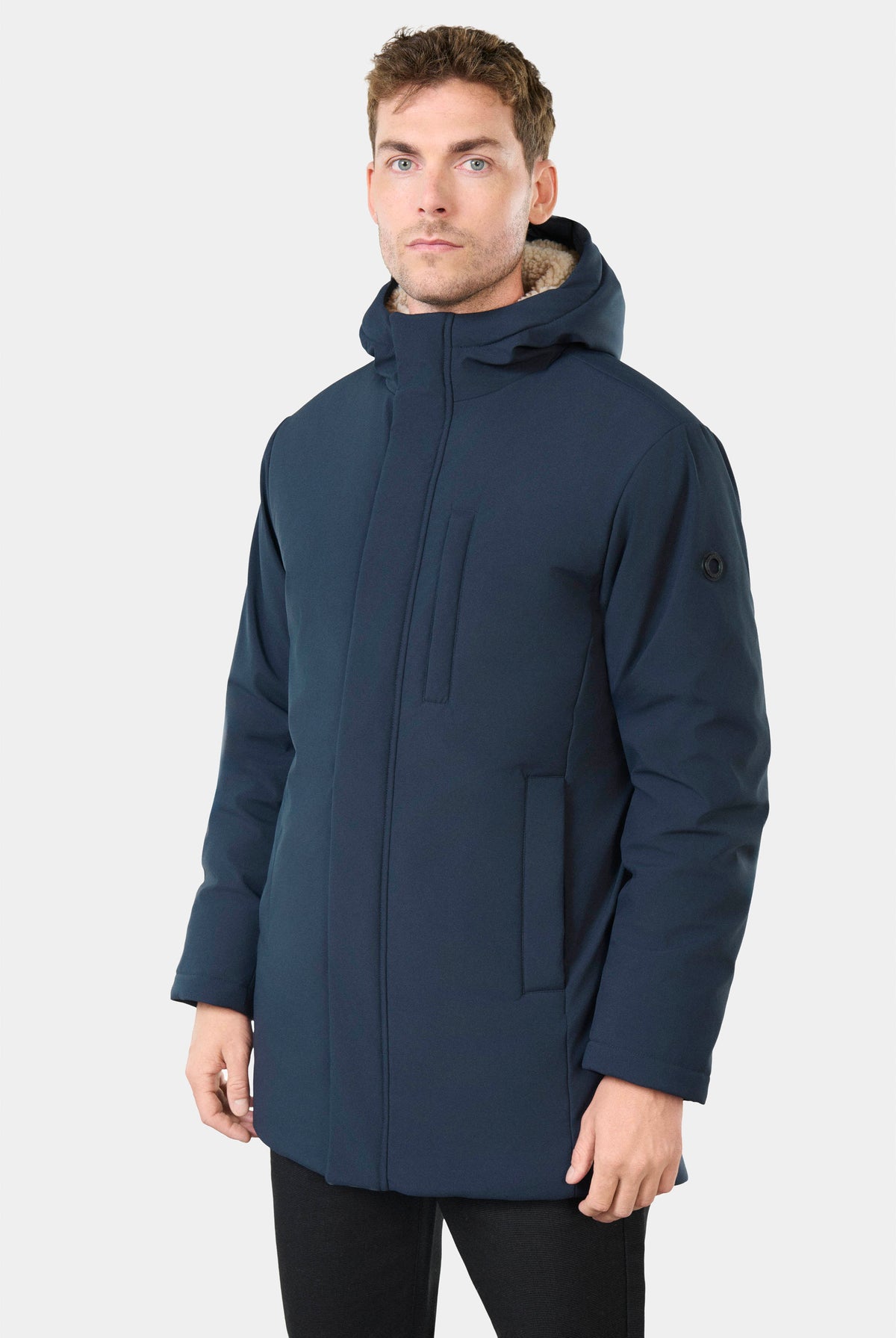 Parka capuche avec fausse fourrure Laper Jerem, coupe confortable
