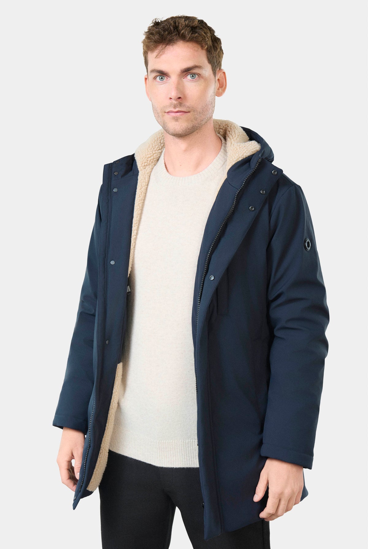 Parka capuche avec fausse fourrure Laper Jerem, coupe confortable, poche poitrine vue 6