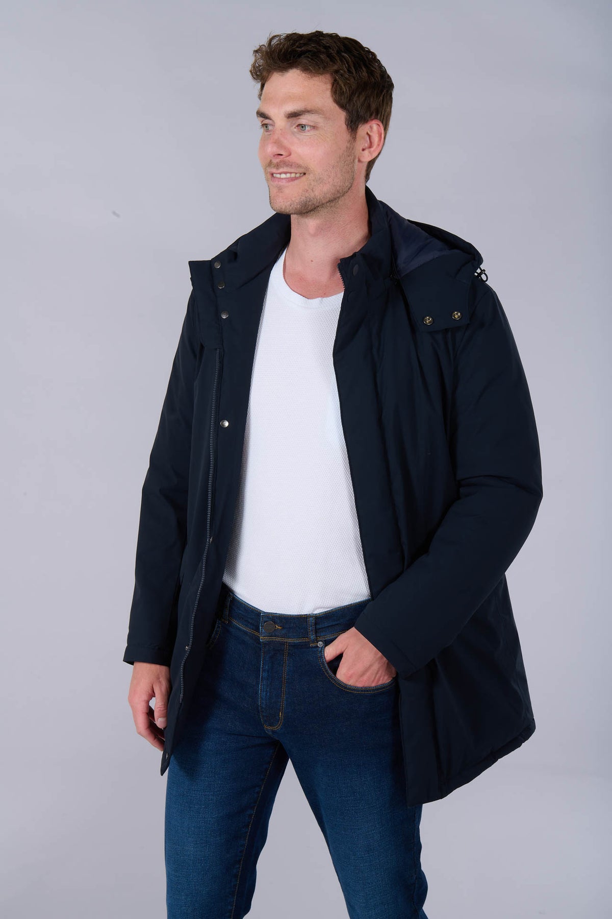 Tissu déperlant — Parka capuche amovible Jerem
