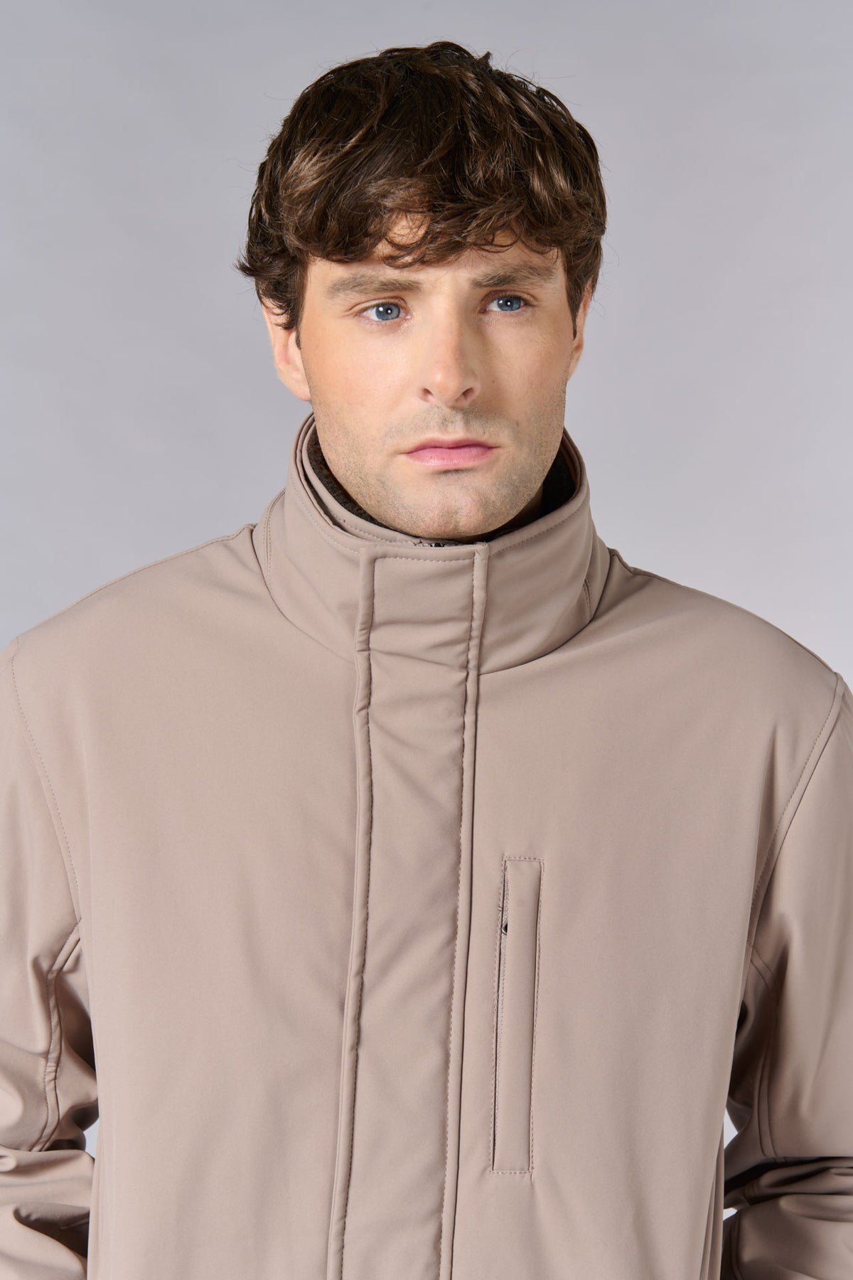 Parka classique, tissu déperlant avec col amovible Jerem, poche poitrine