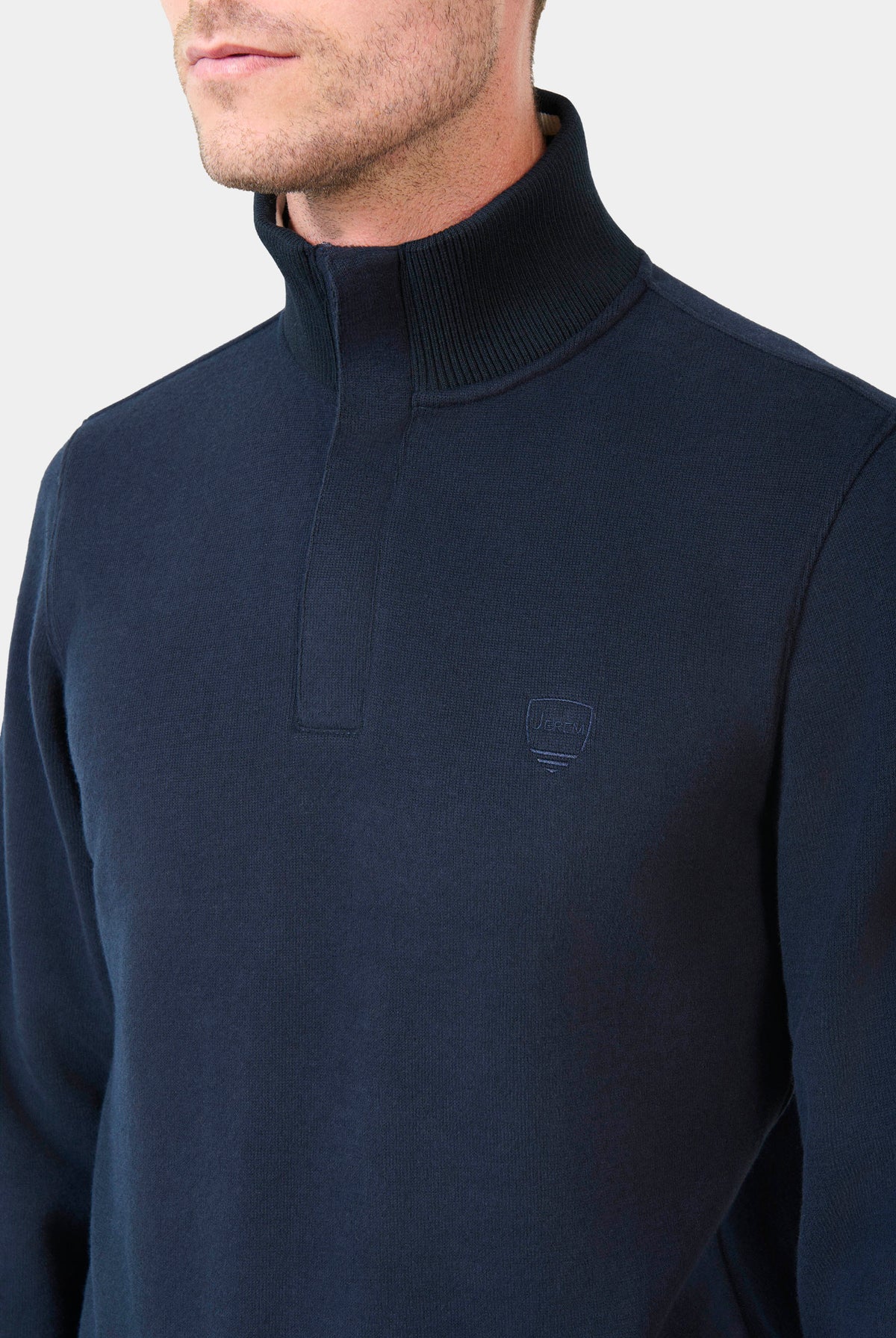 Polo ribot col montant avec logo brodé Ribot Jerem vue 11
