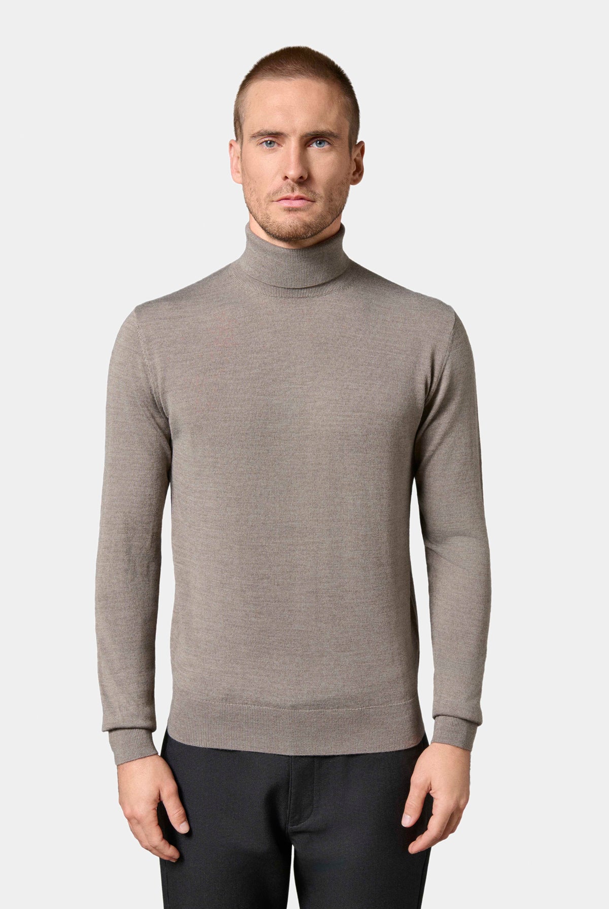 Laine mérinos Pause — Pull col roulé Jerem vue 11