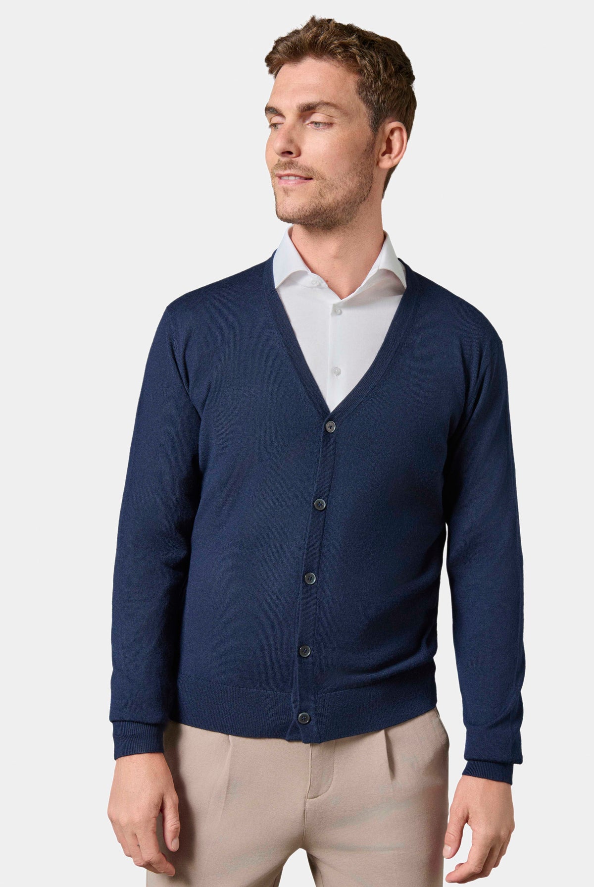 V-neck cardigan, Jerem Pablo merino wool view 6