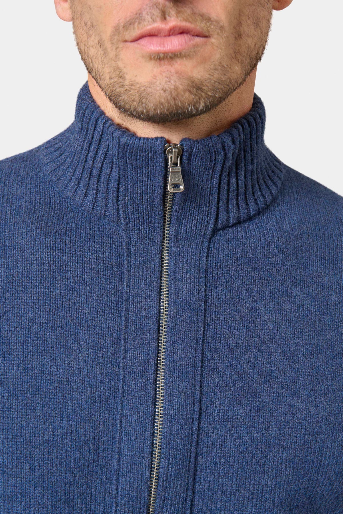Zalkor zip-up stand-up collar cardigan Jerem – view 10