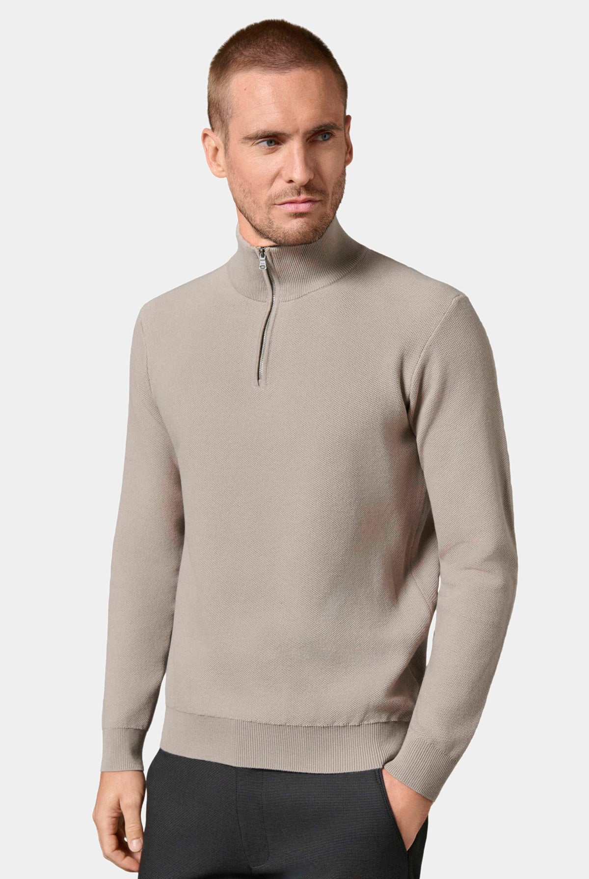 Pull col camionneur, nid d'abeille Zunity Jerem