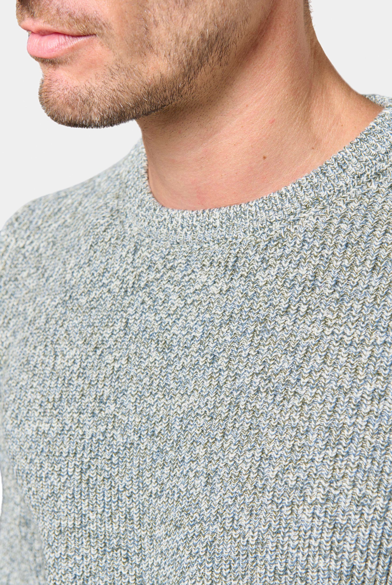 Pull col rond, maille mélangée Marci Jerem