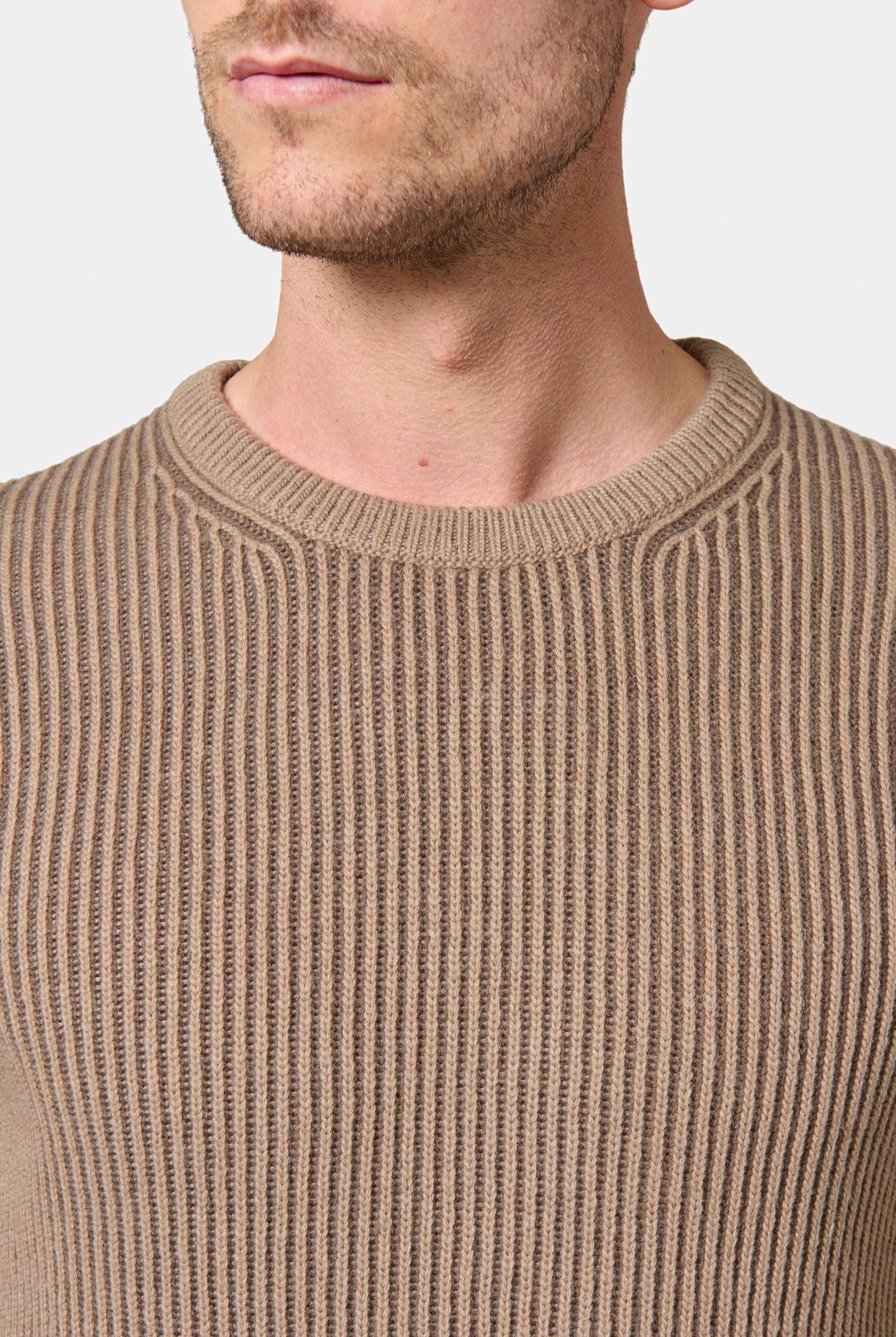 Pull col rond en maille vanisée Valma, Jerem