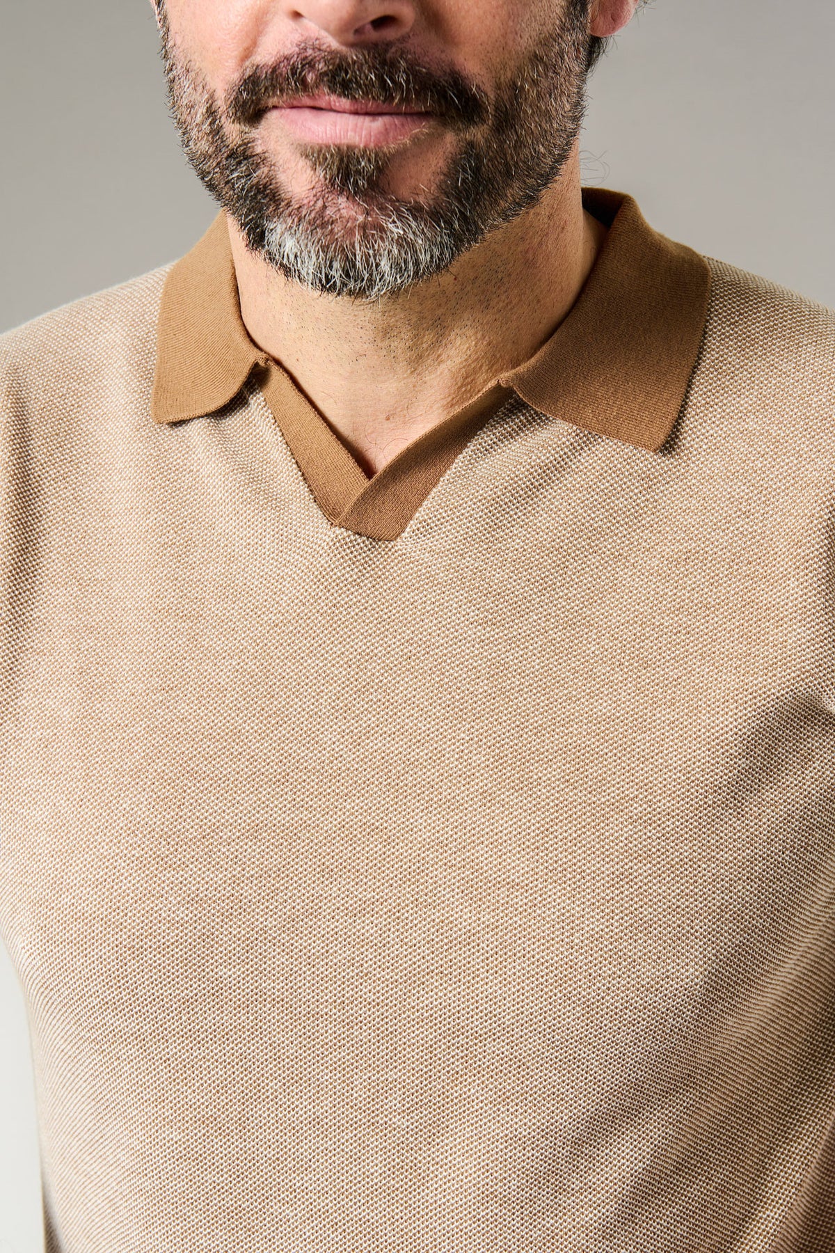 Pull manche courte col polo ouvert antik Jerem, manches courtes, col polo vue 18