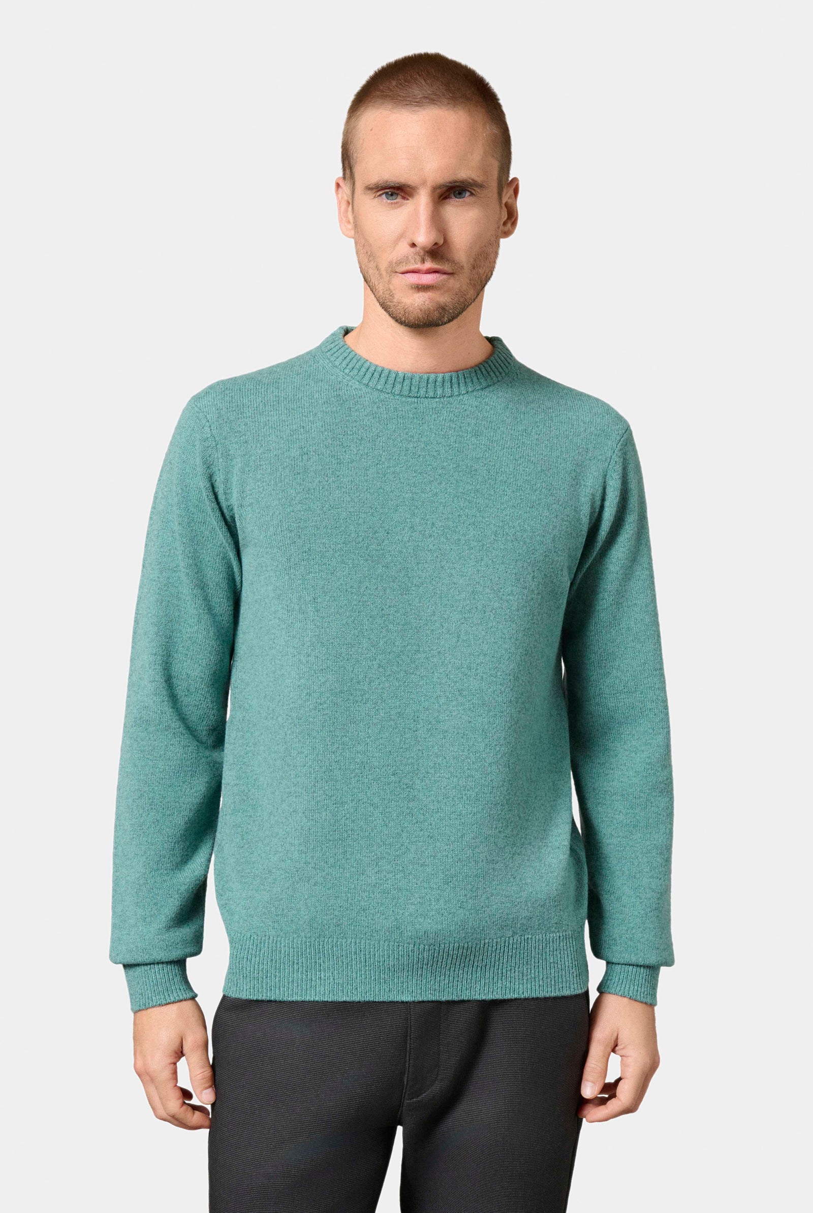 Pull col rond, maille chinée Amada Jerem vue 10