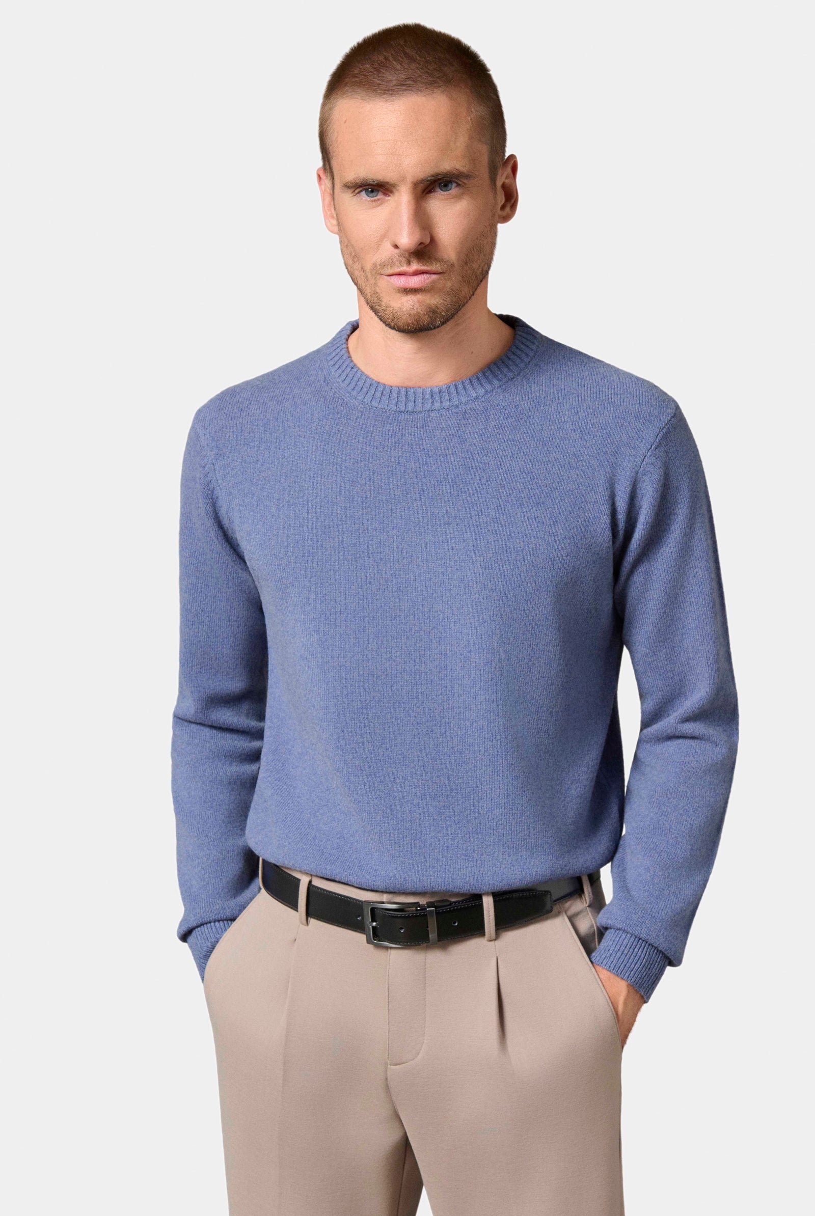 Maille chinée Amada — Pull col rond Jerem