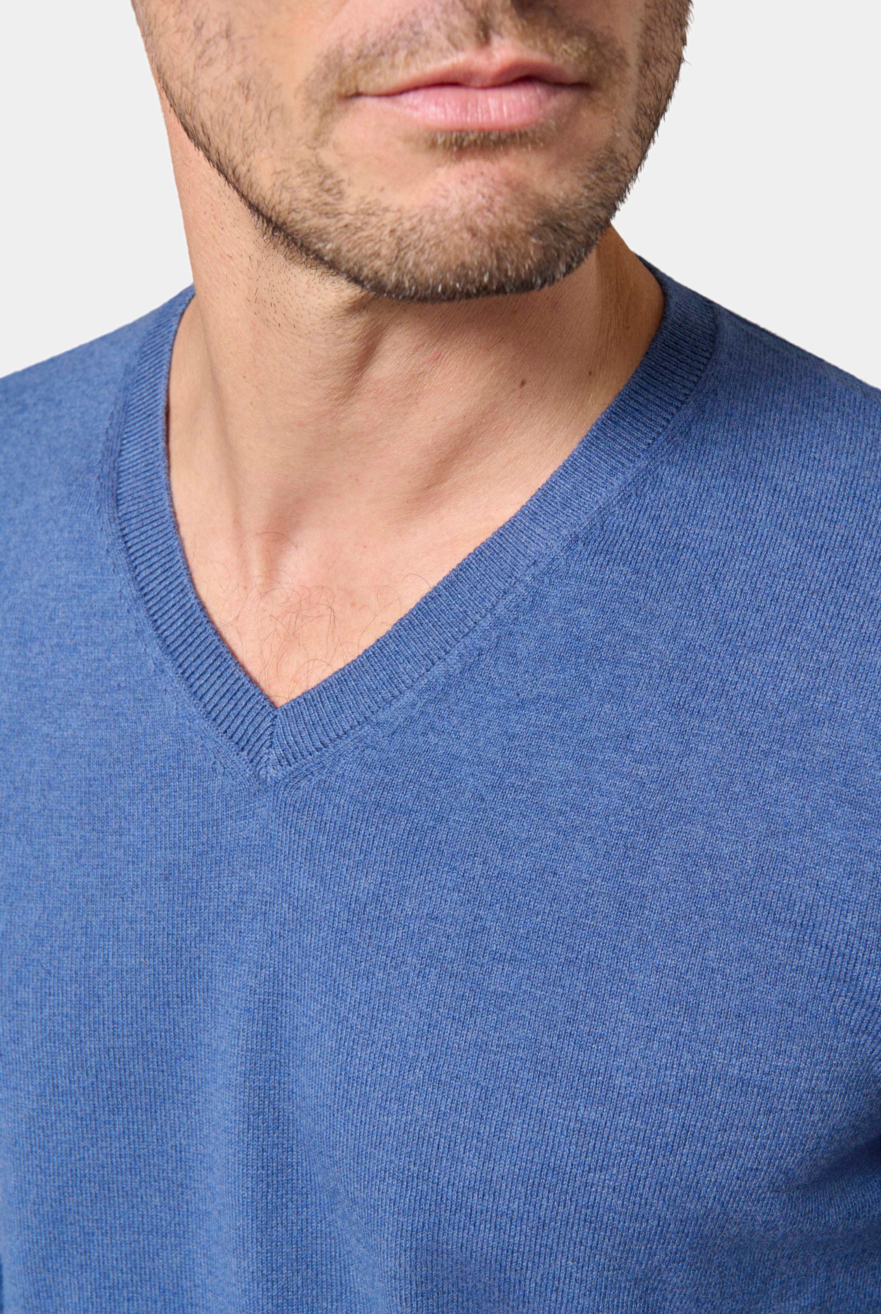 Pull col V coton Jerem