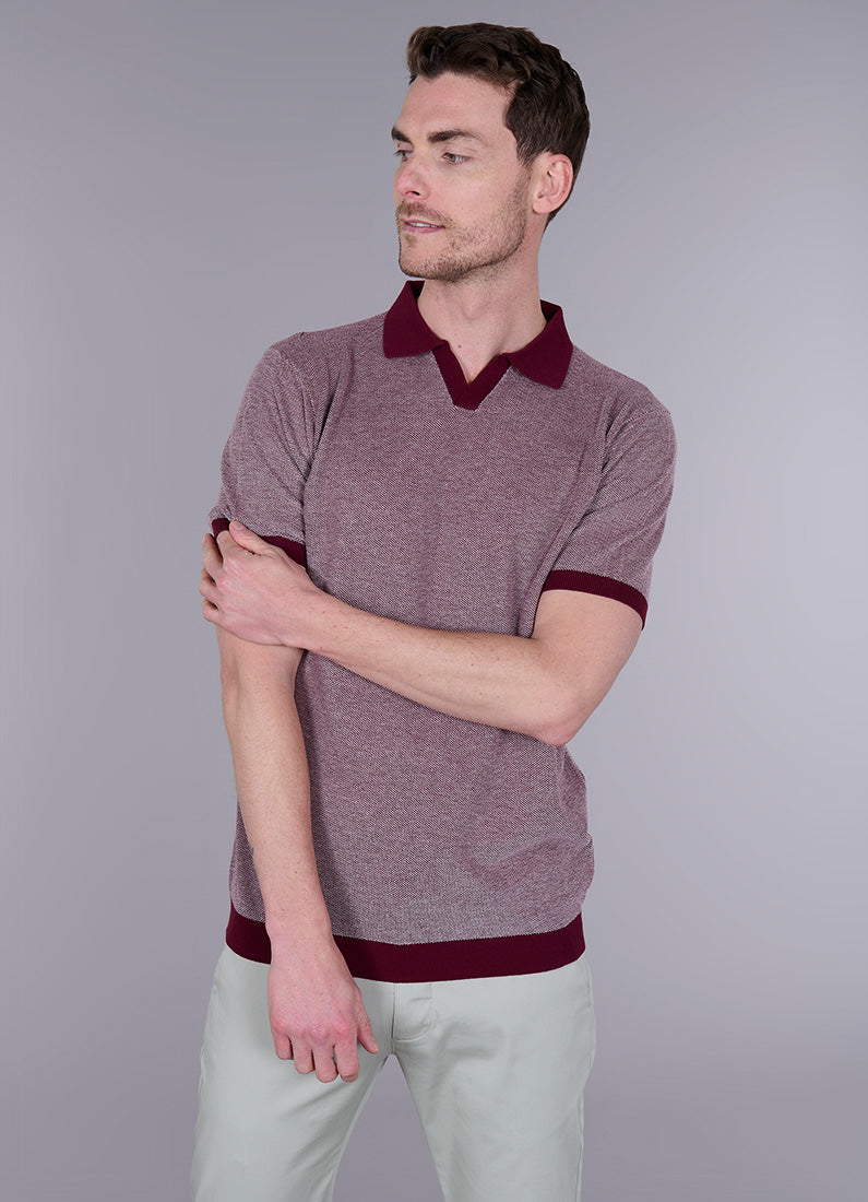 Pull manche courte col polo ouvert antik Jerem, col polo, manches courtes