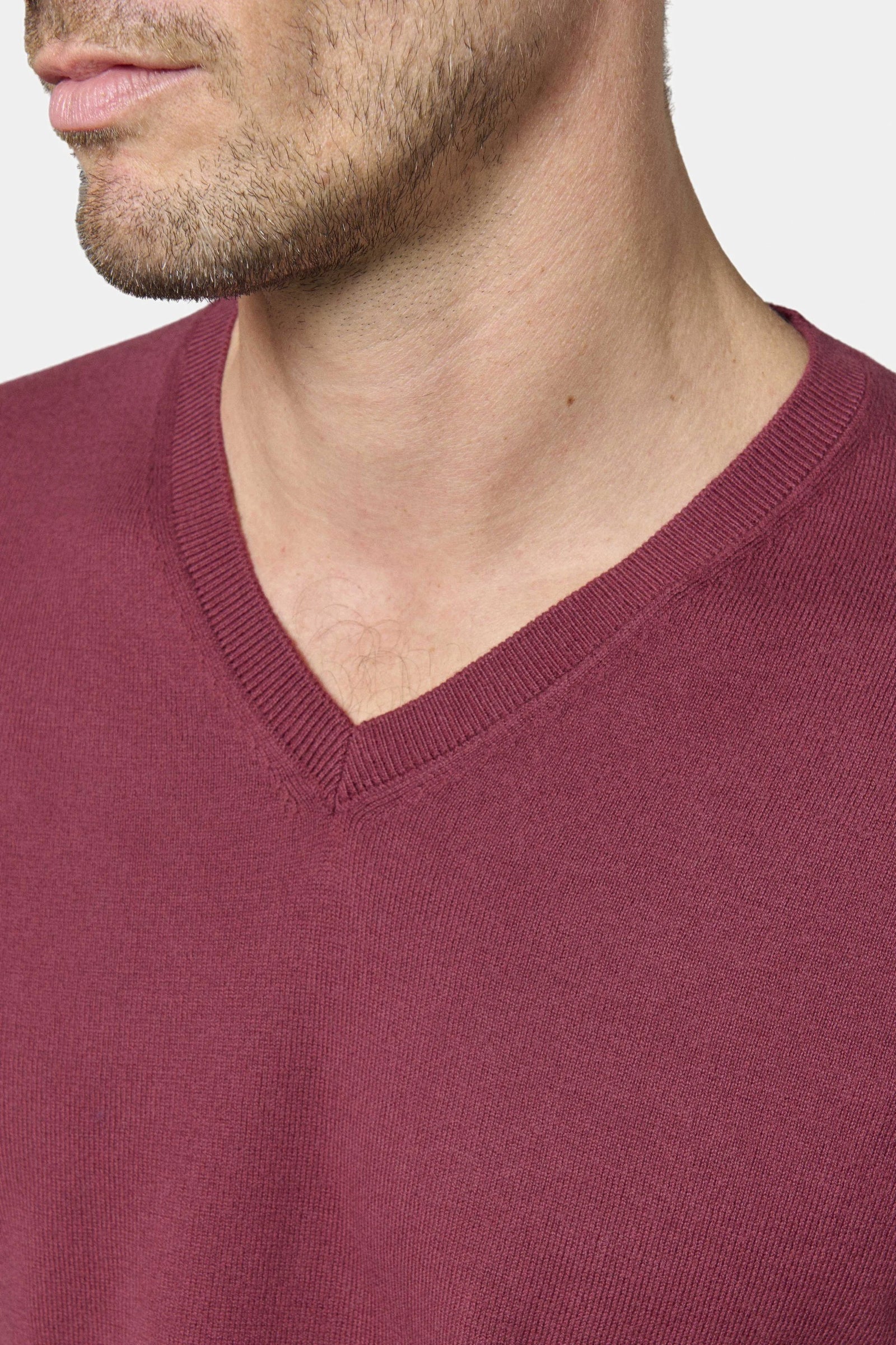 Pull col V coton Jerem vue 8