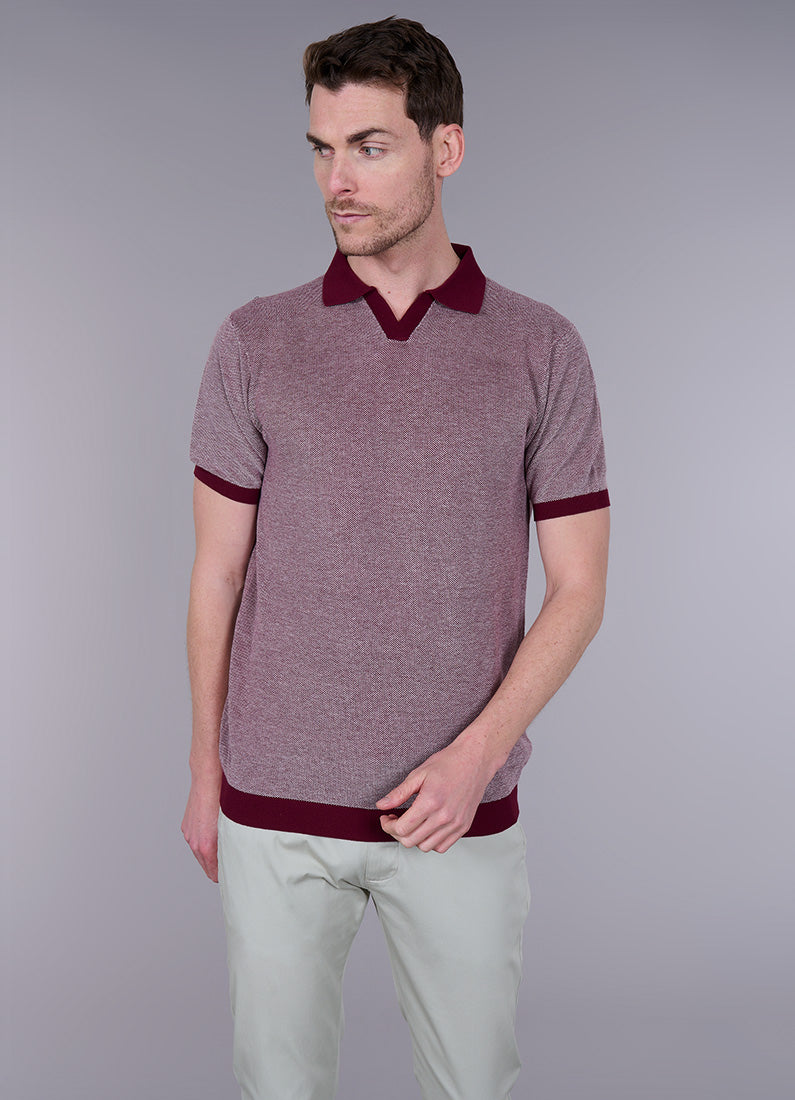 Pull manche courte col polo ouvert antik Jerem, manches courtes, col polo