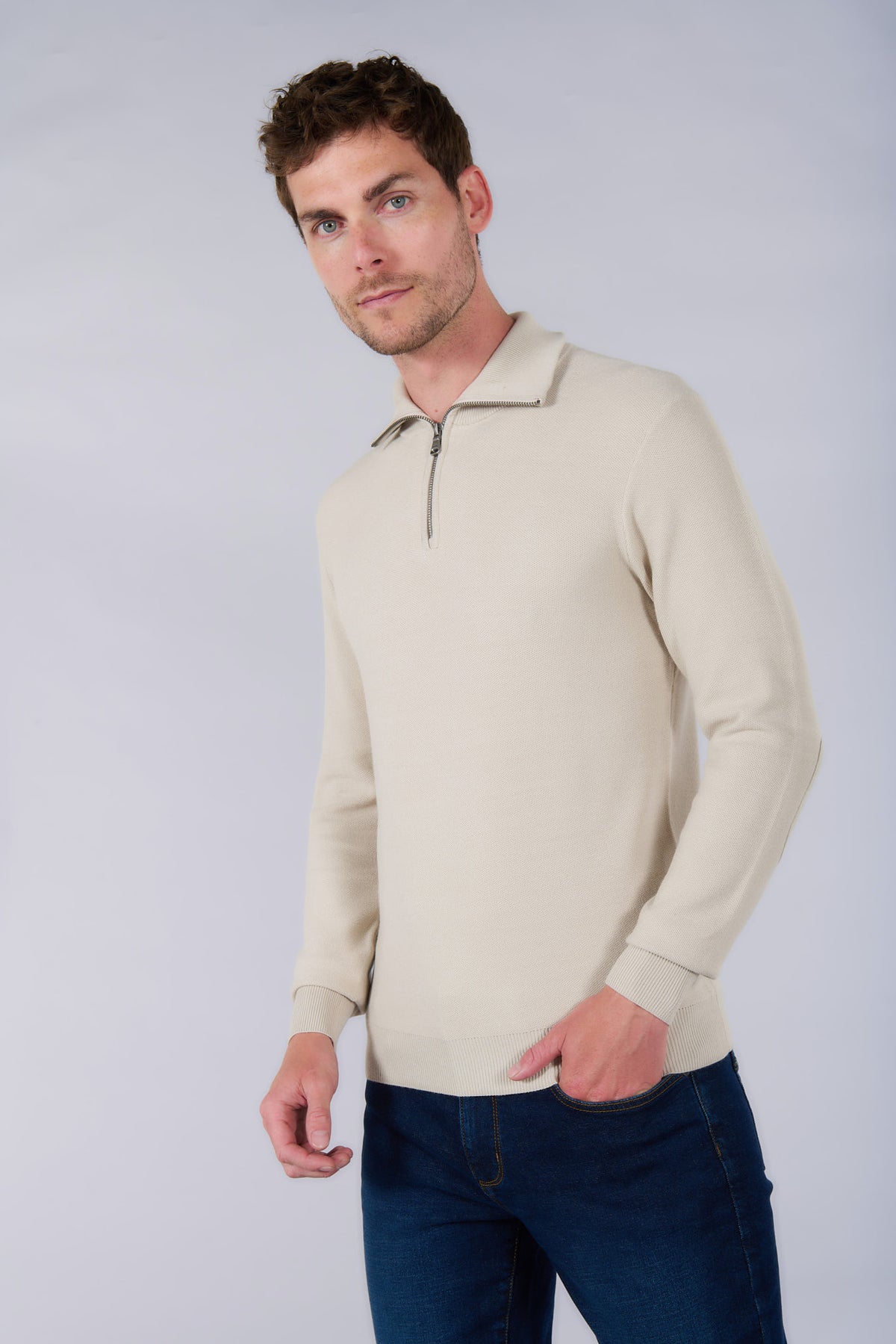 Pull col montant zippé zunlow Jerem