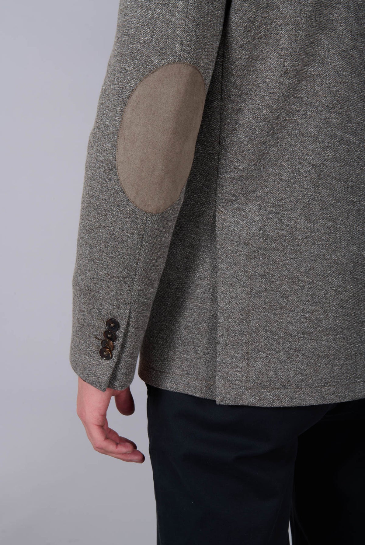 Veste souple en laine vierge mélangée Jerem, double fente d'aisance, entièrement doublée