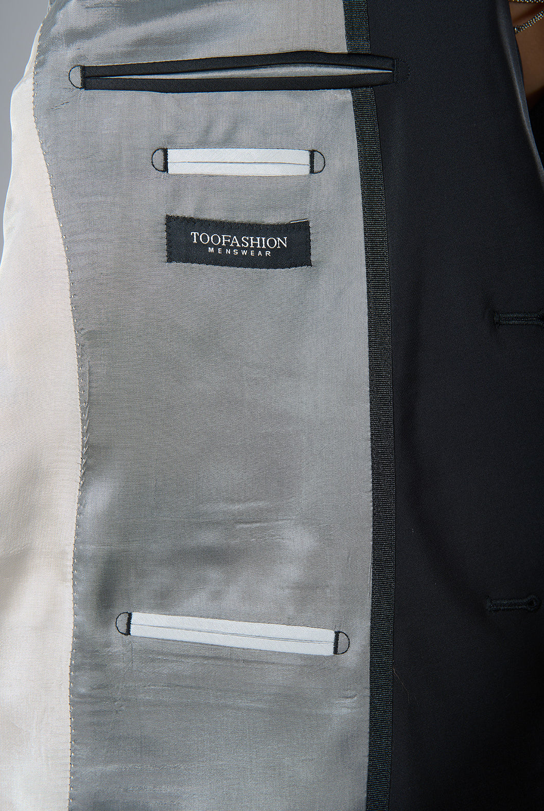 Laine mélangée — Veste de costume ajustée et bi-stretch Jerem, simple boutonnage, boutons de poignet