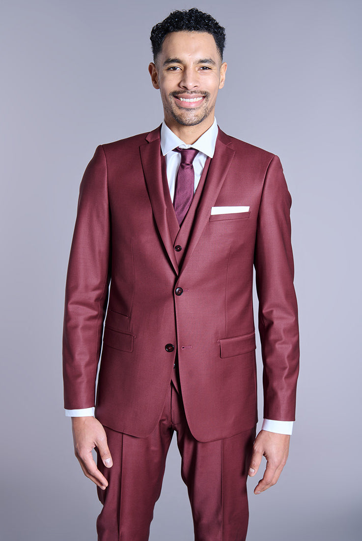 Laine mélangée — Veste de costume ajustée et bi-stretch Jerem, entièrement doublée