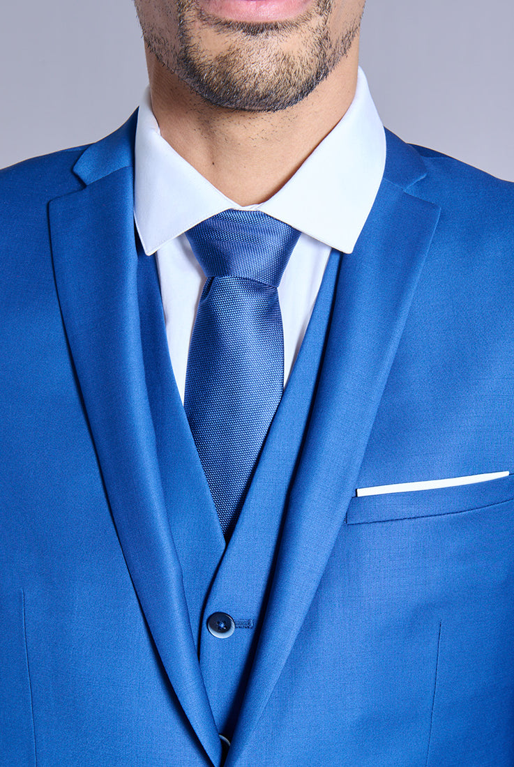 Laine mélangée — Veste de costume ajustée et bi-stretch Jerem, simple boutonnage