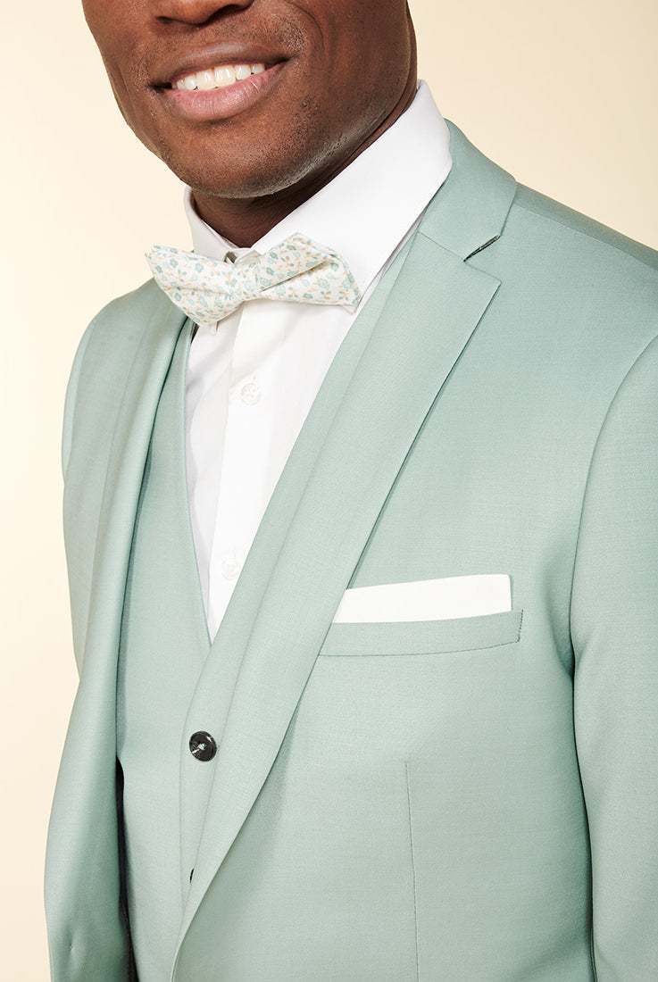 Veste de costume ajustée et bi-stretch en laine mélangée Jerem, entièrement doublée, simple boutonnage
