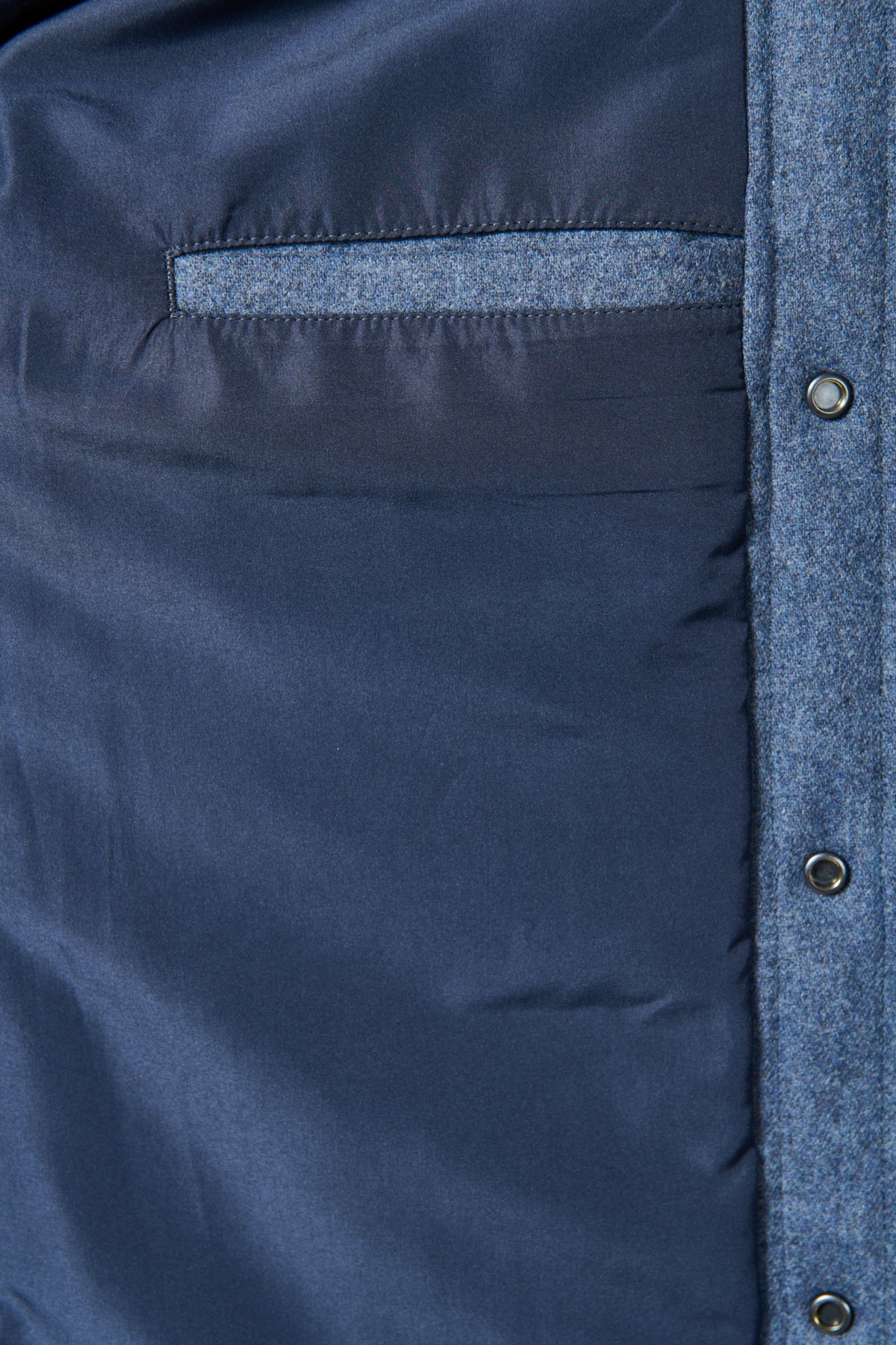 Drap de laine recyclée — Veste matelassée Jerem, entièrement doublée