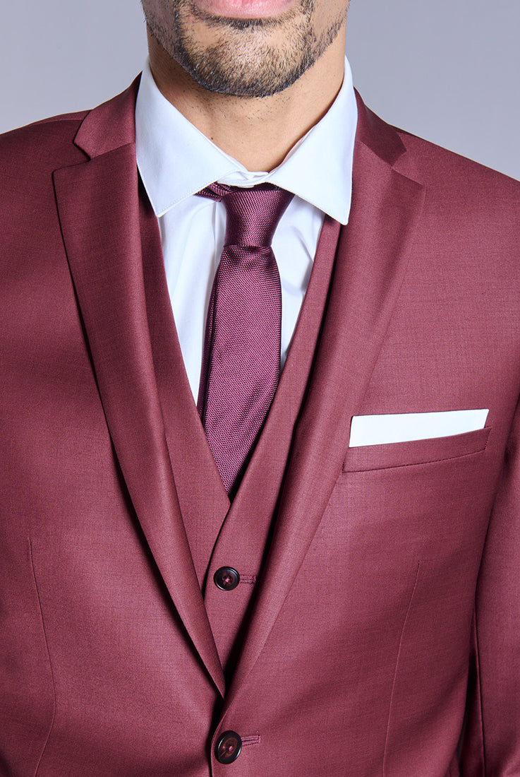 Veste de costume ajustée et bi-stretch en laine mélangée Jerem, entièrement doublée
