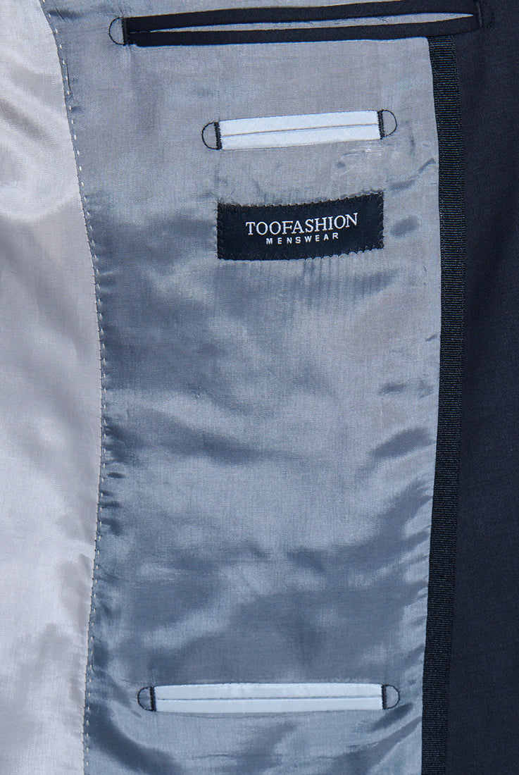 Veste de costume ajustée et bi-stretch en laine mélangée Jerem, simple boutonnage