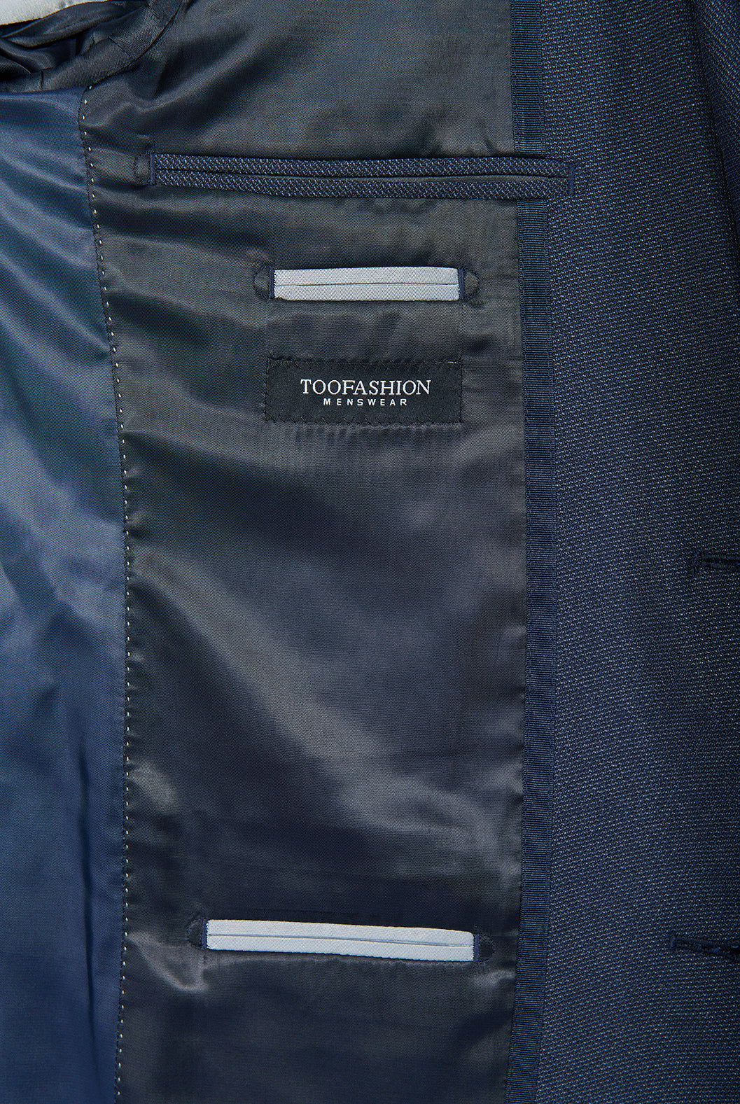 Veste de costume ajustée et stretch motif subtile Jerem, entièrement doublée, simple boutonnage