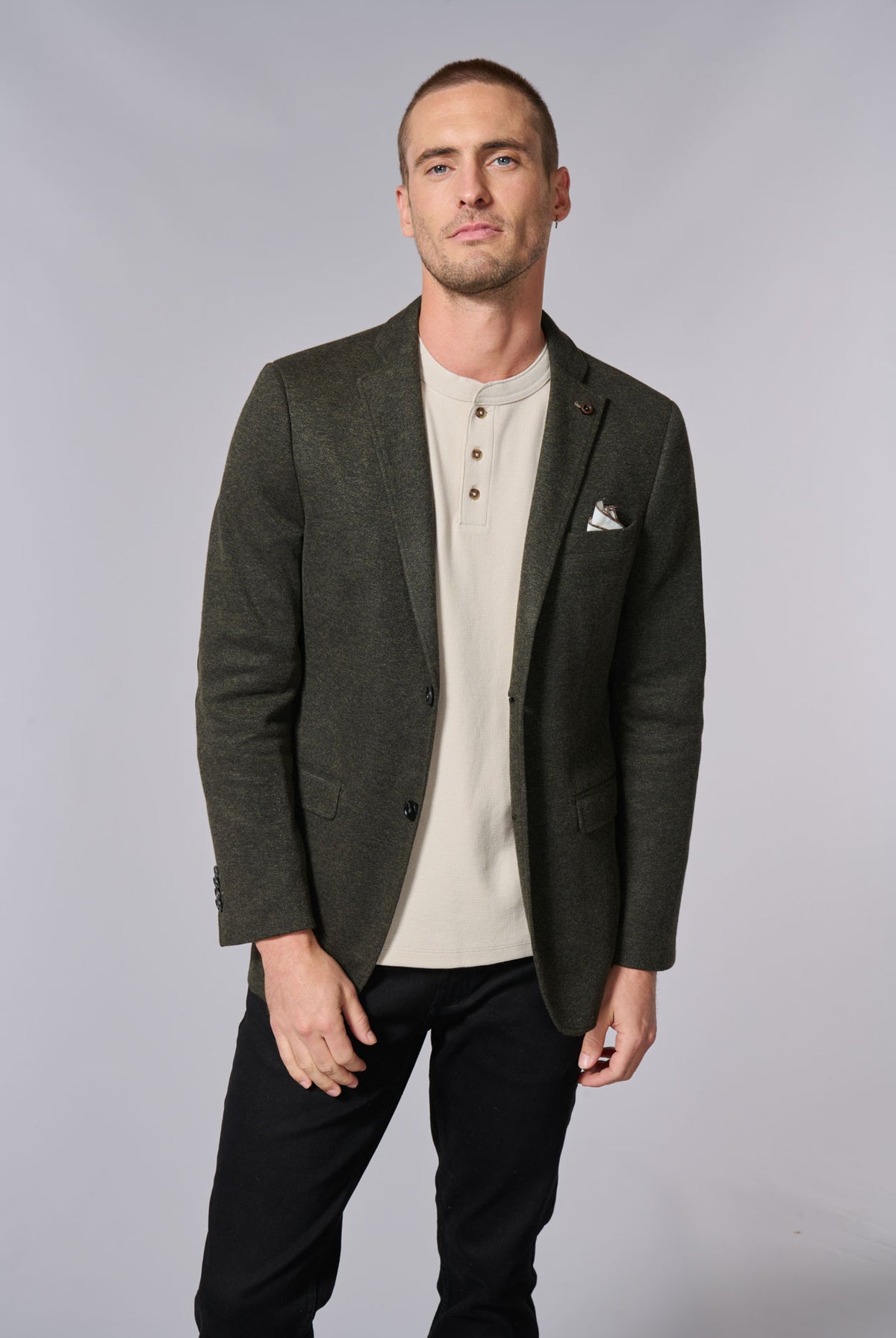 Veste souple Jerem, poche poitrine, boutons de poignet
