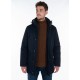 Faux fur lined hooded parka 