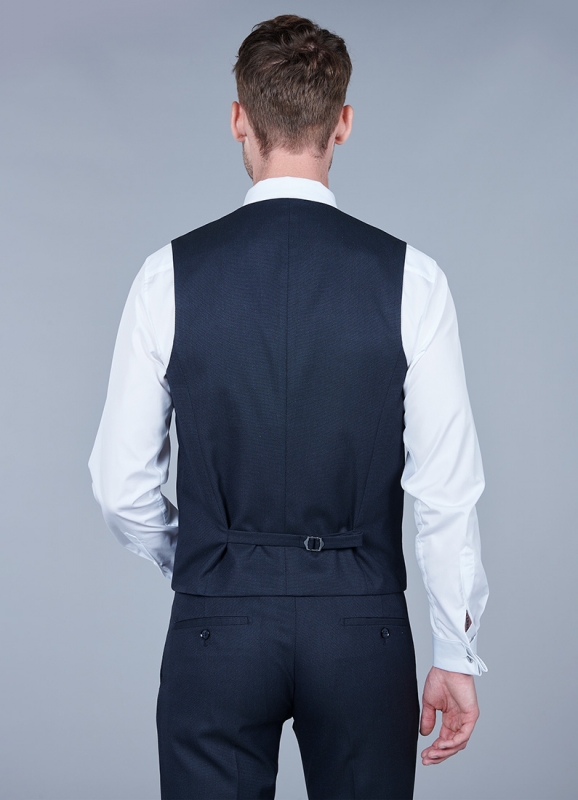 Black buttoned waistcoat