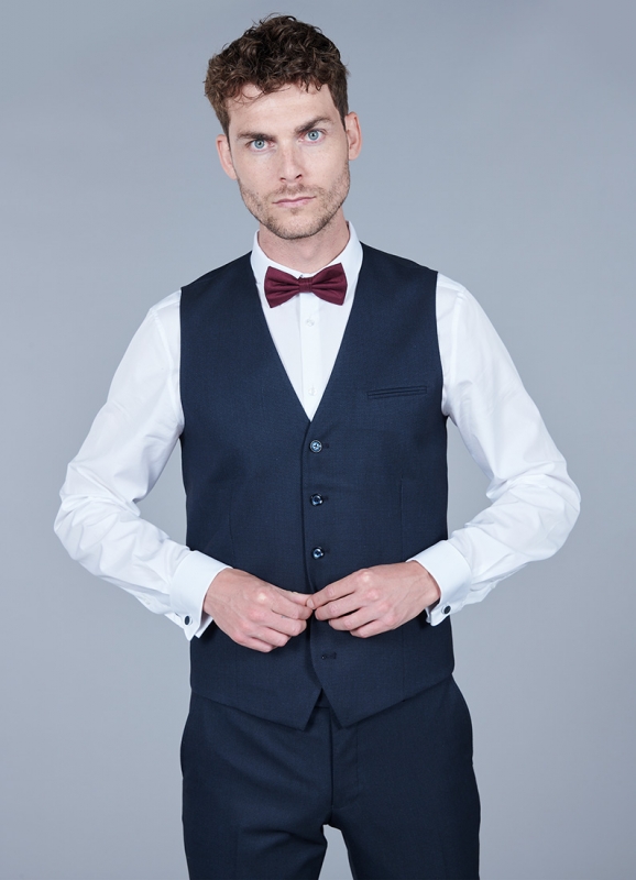 Black buttoned waistcoat