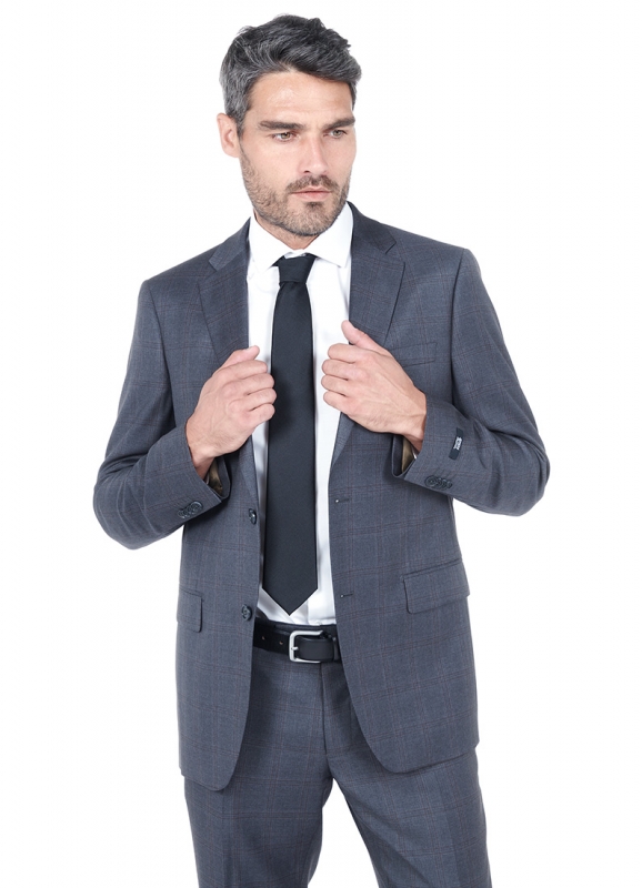 Washable suit jacket in poly-wool twill – NANO Treatment