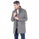 Manteau long avec parmenture amovible en suédine