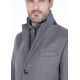 Manteau long avec parmenture amovible en suédine