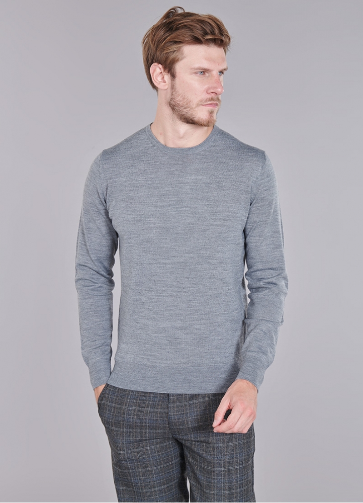 Pull laine mérinos Lamier Kaki