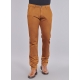 Slim stretch pants in washed cotton