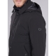 MANTEAU NOIR EN COTON STRETCH