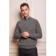 Pull col montant avec suede