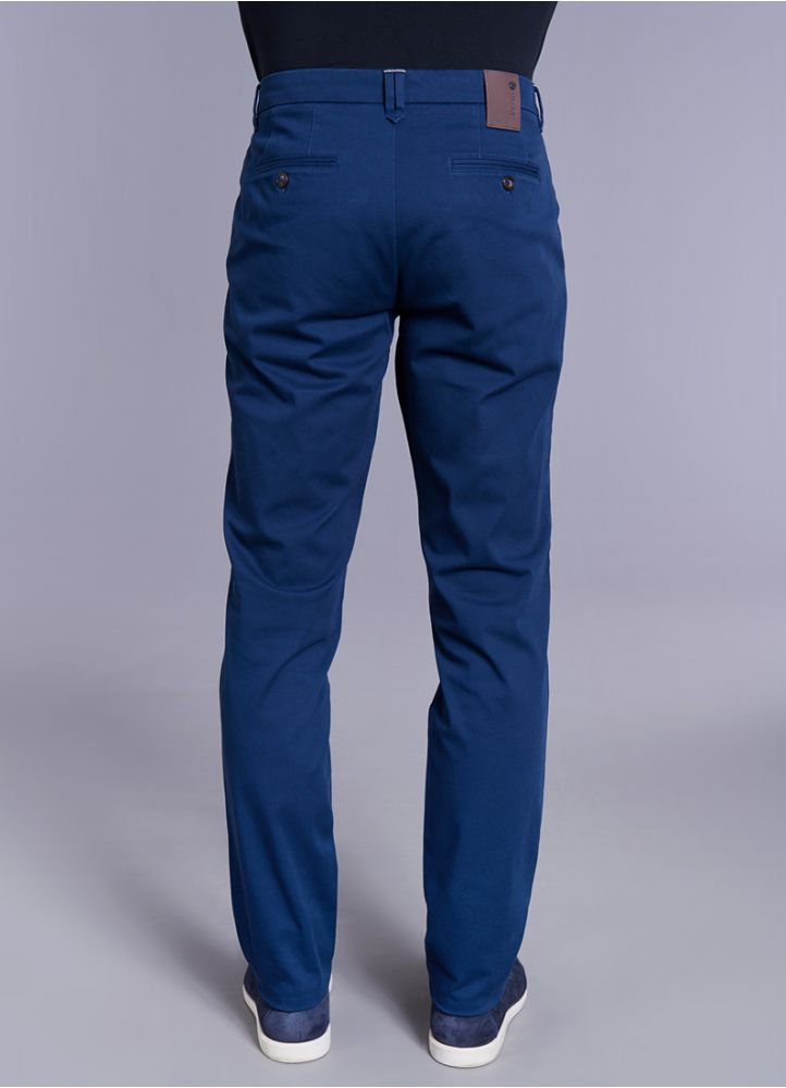 PANTALON EN GABARDINE DE COTON STRETCH