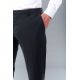 PANTALON DE COSTUME AJUSTÉ ET BI-STRETCH EN LAINE MÉLANGÉE