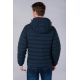 Water-repellent quilted jacket with real down filling